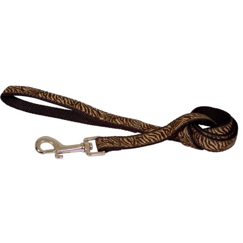 Laisse marron chien E2104