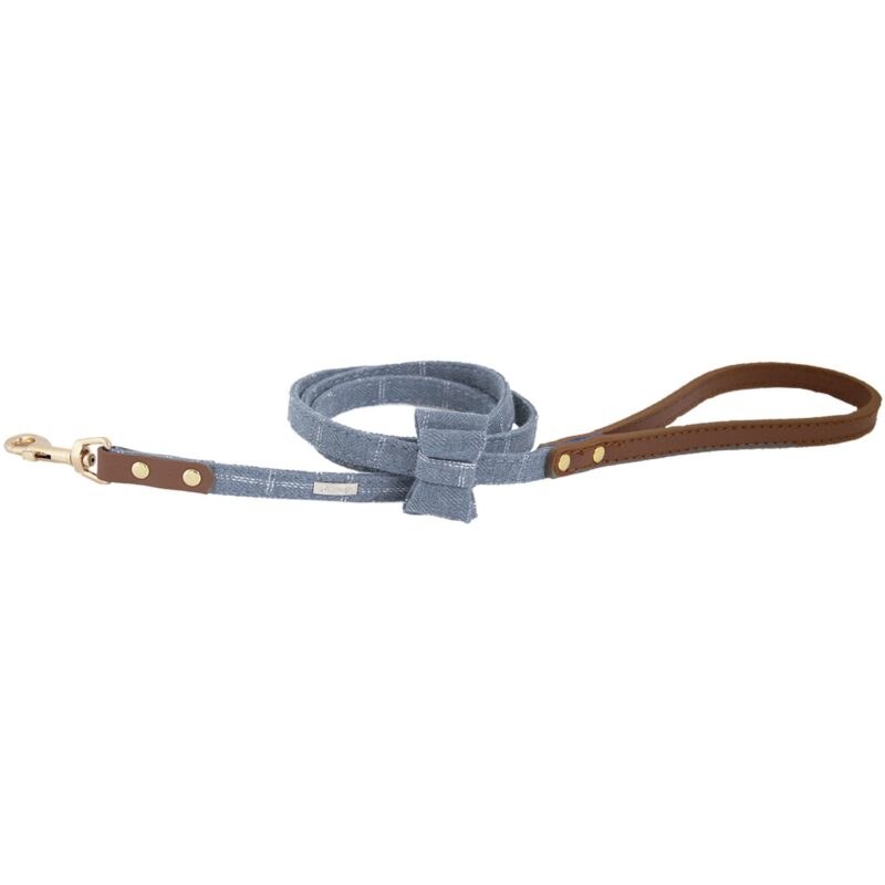 Laisse chien Doogy denim gris E2551