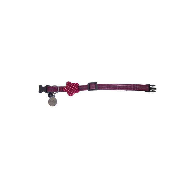 Collier chat F2600 rouge