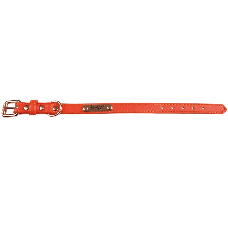 Collier chien orange F8704