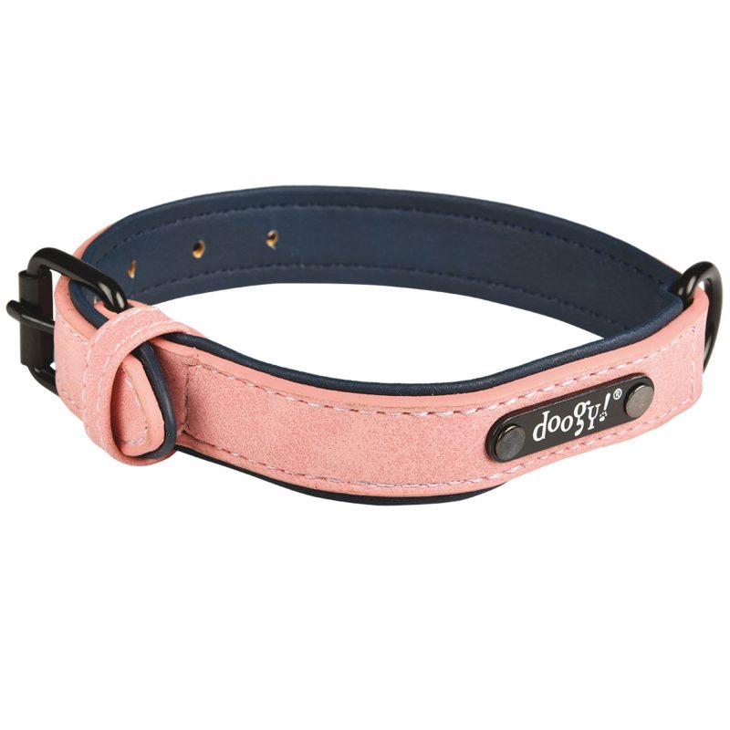 Collier chien rose F9724