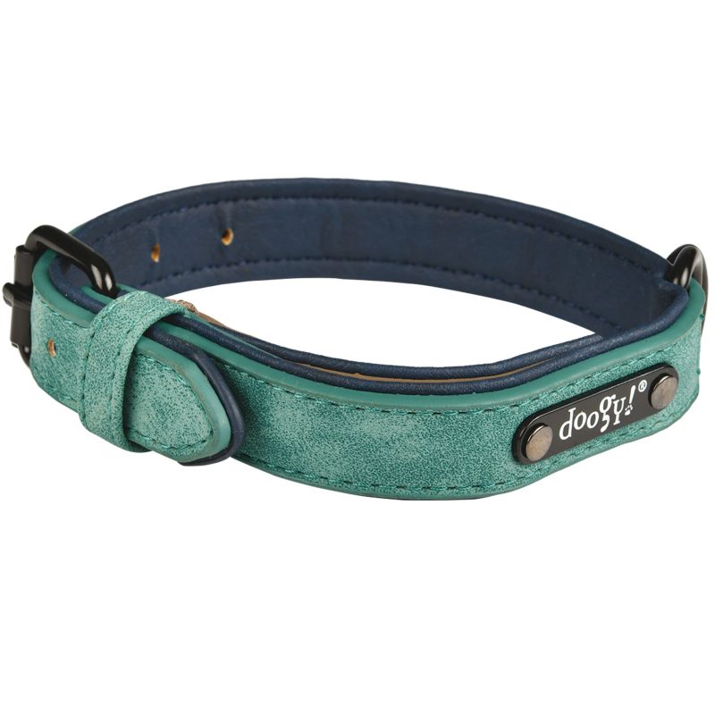 Collier chien vert F9724