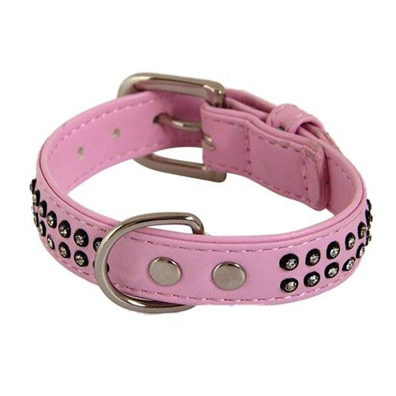 Collier Chien Glamorous 2 Rang de strass Doogy Glam – Image 5