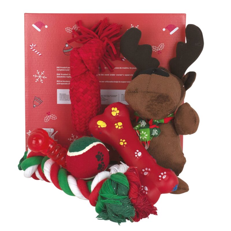 Lot de 6 jouets de noël pour chien – Image 2