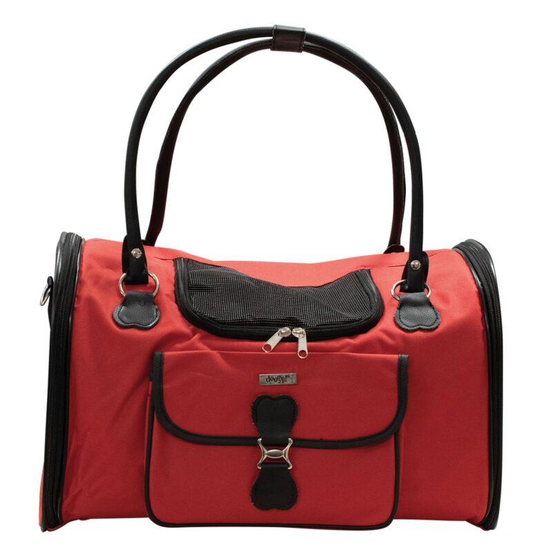 Sac transport chien Doogy rouge L1402